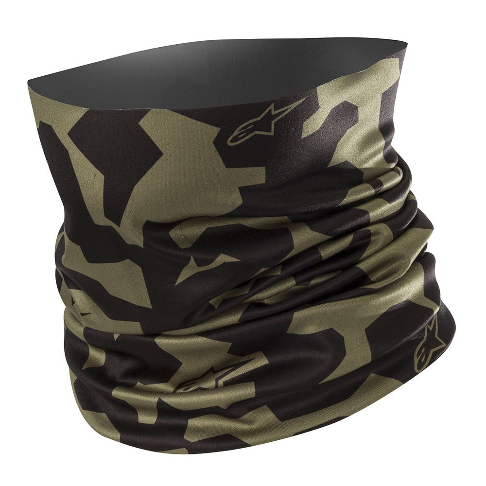 Alpinestars ASTARS CAMO NECK TUBE MILI GRN BLACK